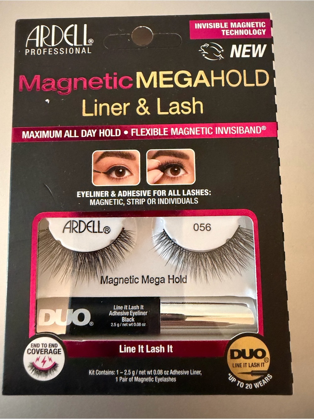Ardell Magnetic Megahold Liner and Lash. Up to 20 wears